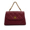 VINTAGE CHANEL MATELASSE CHAIN HAND BAG BORDEAUX CAVIAR SKIN GOLD HARDWARE 90317781
