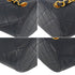 VINTAGE CHANEL MATELASSE CHAIN HAND BAG NAVY LAMB SKIN 90335499
