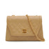 VINTAGE CHANEL MATELASSE CHAIN SHOULDER BAG BEIGE LAMB SKIN GOLD HARDWARE 90343924