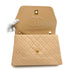 VINTAGE CHANEL MATELASSE CHAIN SHOULDER BAG BEIGE LAMB SKIN GOLD HARDWARE 90343924