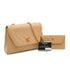 VINTAGE CHANEL MATELASSE CHAIN SHOULDER BAG BEIGE LAMB SKIN GOLD HARDWARE 90343924