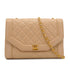 VINTAGE CHANEL MATELASSE CHAIN SHOULDER BAG BEIGE LAMB SKIN GOLD HARDWARE 90348428