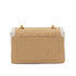 VINTAGE CHANEL MATELASSE CHAIN SHOULDER BAG BEIGE WHITE LAMB SKIN 90322795