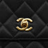 VINTAGE CHANEL MATELASSE CHAIN SHOULDER BAG BLACK CAVIAR SKIN GOLD HARDWARE 90330955