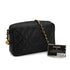 VINTAGE CHANEL MATELASSE CHAIN SHOULDER BAG BLACK CAVIAR SKIN GOLD HARDWARE 90331246
