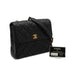 VINTAGE CHANEL MATELASSE CHAIN SHOULDER BAG BLACK CAVIAR SKIN GOLD HARDWARE 90340141