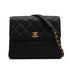 VINTAGE CHANEL MATELASSE CHAIN SHOULDER BAG BLACK CAVIAR SKIN GOLD HARDWARE 90340141