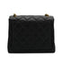 VINTAGE CHANEL MATELASSE CHAIN SHOULDER BAG BLACK CAVIAR SKIN GOLD HARDWARE 90340141