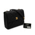 VINTAGE CHANEL MATELASSE CHAIN SHOULDER BAG BLACK CAVIAR SKIN GOLD HARDWARE 90340499