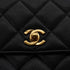 VINTAGE CHANEL MATELASSE CHAIN SHOULDER BAG BLACK CAVIAR SKIN GOLD HARDWARE 90340499