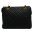 VINTAGE CHANEL MATELASSE CHAIN SHOULDER BAG BLACK CAVIAR SKIN GOLD HARDWARE 90345506