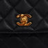 VINTAGE CHANEL MATELASSE CHAIN SHOULDER BAG BLACK CAVIAR SKIN GOLD HARDWARE 90345506