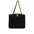VINTAGE CHANEL MATELASSE CHAIN SHOULDER BAG BLACK CAVIAR SKIN GOLD HARDWARE 90348229
