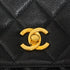 VINTAGE CHANEL MATELASSE CHAIN SHOULDER BAG BLACK CAVIAR SKIN GOLD HARDWARE 90348506