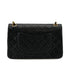 VINTAGE CHANEL MATELASSE CHAIN SHOULDER BAG BLACK LAMB SKIN GOLD HARDWARE 90313868