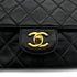VINTAGE CHANEL MATELASSE CHAIN SHOULDER BAG BLACK LAMB SKIN GOLD HARDWARE 90313868