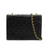 VINTAGE CHANEL MATELASSE CHAIN SHOULDER BAG BLACK LAMB SKIN GOLD HARDWARE 90330954