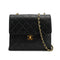 VINTAGE CHANEL MATELASSE CHAIN SHOULDER BAG BLACK LAMB SKIN GOLD HARDWARE 90330703