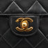 VINTAGE CHANEL MATELASSE CHAIN SHOULDER BAG BLACK LAMB SKIN GOLD HARDWARE 90330703