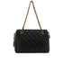 VINTAGE CHANEL MATELASSE CHAIN SHOULDER BAG BLACK LAMB SKIN GOLD HARDWARE 90331672