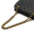 VINTAGE CHANEL MATELASSE CHAIN SHOULDER BAG BLACK LAMB SKIN GOLD HARDWARE 90331672