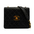 VINTAGE CHANEL MATELASSE CHAIN SHOULDER BAG BLACK LAMB SKIN GOLD HARDWARE 90337293