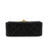 VINTAGE CHANEL MATELASSE CHAIN SHOULDER BAG BLACK LAMB SKIN GOLD HARDWARE 90337293