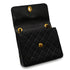 VINTAGE CHANEL MATELASSE CHAIN SHOULDER BAG BLACK LAMB SKIN GOLD HARDWARE 90337293