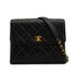 VINTAGE CHANEL MATELASSE CHAIN SHOULDER BAG BLACK LAMB SKIN GOLD HARDWARE 90339971