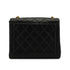 VINTAGE CHANEL MATELASSE CHAIN SHOULDER BAG BLACK LAMB SKIN GOLD HARDWARE 90339971
