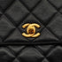 VINTAGE CHANEL MATELASSE CHAIN SHOULDER BAG BLACK LAMB SKIN GOLD HARDWARE 90339971