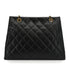VINTAGE CHANEL MATELASSE CHAIN SHOULDER BAG BLACK LAMB SKIN GOLD HARDWARE 90340150