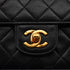 VINTAGE CHANEL MATELASSE CHAIN SHOULDER BAG BLACK LAMB SKIN GOLD HARDWARE 90340903
