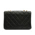 VINTAGE CHANEL MATELASSE CHAIN SHOULDER BAG BLACK LAMB SKIN GOLD HARDWARE 90342580