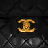 VINTAGE CHANEL MATELASSE CHAIN SHOULDER BAG BLACK LAMB SKIN GOLD HARDWARE 90342727