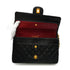 VINTAGE CHANEL MATELASSE CHAIN SHOULDER BAG BLACK LAMB SKIN GOLD HARDWARE 90342727