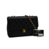 VINTAGE CHANEL MATELASSE CHAIN SHOULDER BAG BLACK LAMB SKIN GOLD HARDWARE 90343952