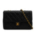 VINTAGE CHANEL MATELASSE CHAIN SHOULDER BAG BLACK LAMB SKIN GOLD HARDWARE 90343952