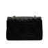 VINTAGE CHANEL MATELASSE CHAIN SHOULDER BAG BLACK LAMB SKIN GOLD HARDWARE 90344379