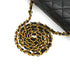VINTAGE CHANEL MATELASSE CHAIN SHOULDER BAG BLACK LAMB SKIN GOLD HARDWARE 90348242