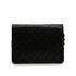 VINTAGE CHANEL MATELASSE PUSH LOCK CHAIN SHOULDER BAG BLACK LAMB SKIN GOLD HARDWARE 90348247