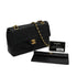 VINTAGE CHANEL MATELASSE CHAIN SHOULDER BAG BLACK LAMB SKIN GOLD HARDWARE 90348521