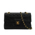 VINTAGE CHANEL MATELASSE CHAIN SHOULDER BAG BLACK LAMB SKIN GOLD HARDWARE 90348521