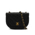 VINTAGE CHANEL MATELASSE CHAIN SHOULDER BAG BLACK LAMB SKIN GOLD HARDWARE 90349835