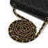 VINTAGE CHANEL MATELASSE CHAIN SHOULDER BAG BLACK LAMB SKIN GOLD HARDWARE 90349835