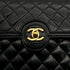 VINTAGE CHANEL MATELASSE CHAIN SHOULDER BAG BLACK LAMB SKIN GOLD HARDWARE 90314448