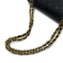 VINTAGE CHANEL MATELASSE CHAIN SHOULDER BAG BLACK LAMB SKIN GOLD HARDWARE 90319589