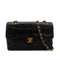 VINTAGE CHANEL MATELASSE CHAIN SHOULDER BAG BLACK LAMB SKIN GOLD HARDWARE 90324826