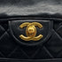VINTAGE CHANEL MATELASSE CHAIN SHOULDER BAG BLACK LAMB SKIN GOLD HARDWARE 90324826