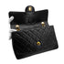VINTAGE CHANEL MATELASSE CHAIN SHOULDER BAG BLACK LAMB SKIN GOLD HARDWARE 90324826